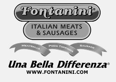 FONTANINI ITALIAN MEATS AND SAUSAGES MEATBALLS PIZZA TOPPINGS SAUSAGE UNA BELLA DIFFERENZA WWW.FONTANINI.COM