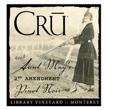 CRU AUNT MAY'S 2ND AMENDMENT PINOT NOIR LIBRARY VINEYARD MONTEREY 2018