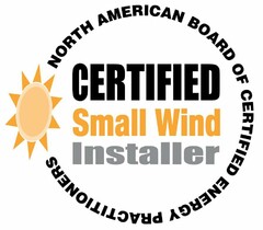 NORTH AMERICAN BOARD OF CERTIFIED ENERGY PRACTITIONERS CERTIFIED SMALL WIND INSTALLER