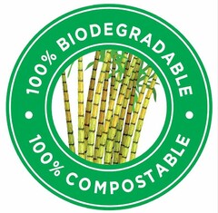 100% BIODEGRADABLE · 100% COMPOSTABLE·