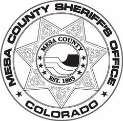 MESA COUNTY SHERIFF'S OFFICE COLORADO MESA COUNTY EST. 1883