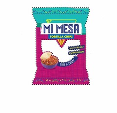 MI MESA TORTILLA CHIPS MADE WITH SEA SALT 21G WHOLE GRAIN THIN & CRISPY