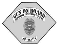 GUN ON BOARD PERMITTED CONCEALED CARRIER