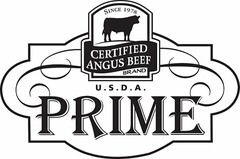 CERTIFIED ANGUS BEEF BRAND SINCE 1978 U.S.D.A. PRIME