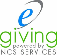 E GIVING POWERED BY NCS SERVICES