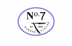 NO. 7 EST. 2018 BARBER PARLOR