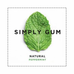 SIMPLY GUM NATURAL PEPPERMINT