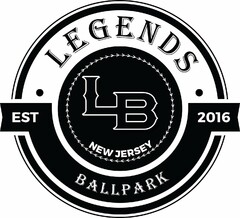 LEGENDS BALLPARK LB NEW JERSEY EST 2016