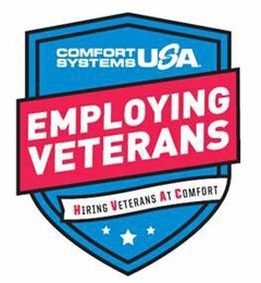 COMFORT SYSTEMS USA EMPLOYING VETERANS HIRING VETERANS AT COMFORT