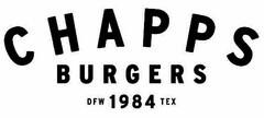 CHAPPS BURGERS DFW 1984 TEX