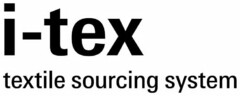 I-TEX TEXTILE SOURCING SYSTEM