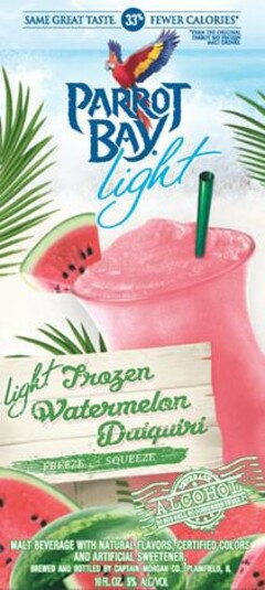 PARROT BAY LIGHT LIGHT FROZEN WATERMELON DAIQUIRI