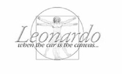 LEONARDO WHEN THE CAR IS THE CANVAS...