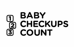 1 2 3 BABY CHECKUPS COUNT