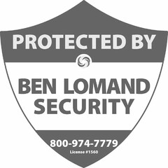 PROTECTED BY BEN LOMAND SECURITY 800-974-7779 LICENSE #1560