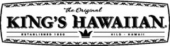 THE ORIGINAL KING'S HAWAIIAN ESTABLISHED1950 HILO HAWAII