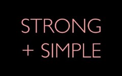 STRONG + SIMPLE