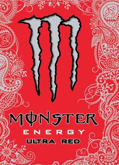 M MONSTER ENERGY ULTRA RED