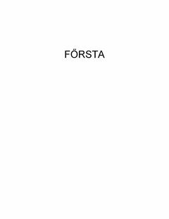 FÖRSTA