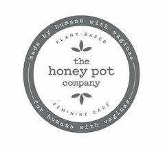 MADE BY HUMANS WITH VAGINAS FOR HUMANS WITH VAGINAS PLANT-BASED THE HONEY POT COMPANY FEMININE CARE