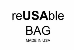 REUSABLE BAG MADE IN USA