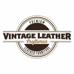 VINTAGE LEATHER CRAFTSMAN PREMIUM LEATHER FURNITURE