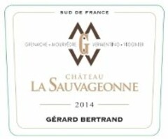 SUD DE FRANCE GMVV GRENACHE MOURVEDRE VERMENTINO VIOGNIER CHATEAU LA SAUVAGEONNE 2014 GERARD BERTRAND