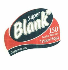 SUPER BLANK O 150 TOALLAS BLANCAS TRIPLE HOJA DISPENSAN UNA A UNA