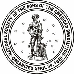 NATIONAL SOCIETY OF THE SONS OF THE AMERICAN REVOLUTION ORGANIZED APRIL 30, 1889
