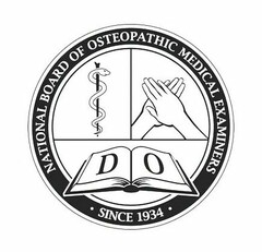 NATIONAL BOARD OF OSTEOPATHIC MEDICAL EXAMINERS SINCE 1934 DO