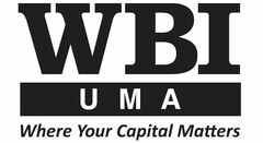 WBI UMA WHERE YOUR CAPITAL MATTERS