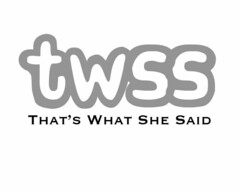 TWSS THAT'S WHAT SHE SAID