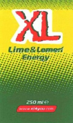 XL LIME&LEMON ENERGY 250 ML E WWW. XL4YOU.COM