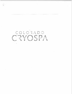 COLORADO CRYOSPA