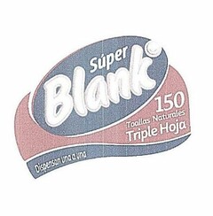 SUPER BLANK O 150 TOALLAS NATURALES TRIPLE HOJA DISPENSAN UNA A UNA