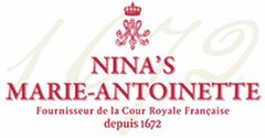 1672 NINA'S MARIE-ANTOINETTE FOURNISSEUR DE LA COUR ROYALE FRANCAISE DEPUIS 1672