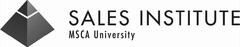 SALES INSTITUTE MSCA UNIVERSITY