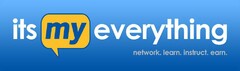 ITS MY EVERYTHING NETWORK. LEARN. INSTRUCT. EARN.