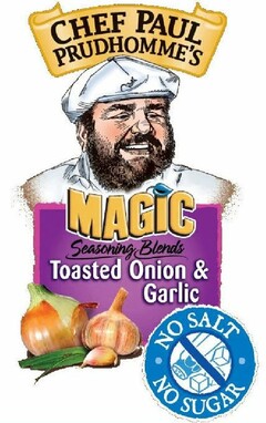 CHEF PAUL PRUDHOMME'S MAGIC SEASONING BLENDS TOASTED ONION & GARLIC NO SALT NO SUGAR