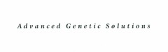 ADVANCED GENETIC SOLUTIONS