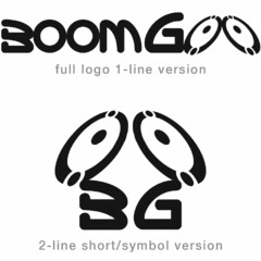 BOOMGOO 1-LINE FULL LOGO VERSION  2-LINE SHORT LOGO VERSION