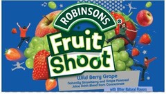 ROBINSONS FRUIT SHOOT WILD BERRY GRAPE NATURALLY STRAWBERRY AND GRAPE FLAVORED JUICE DRINK BLEND FROM CONCENTRATE WITH OTHER NATURAL FLAVORS