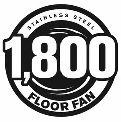 STAINLESS STEEL 1,800 FLOOR FAN