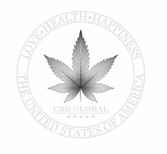 CBD GLOBAL LOVE · HEALTH · HAPPINESS THE UNITED STATES OF AMERICA