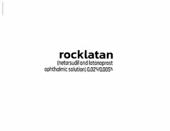 ROCKLATAN (NETARSUDIL AND LATANOPROST OPHTHALMIC SOLUTION) 0.02%/0.005%