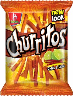 B BARCEL NEW LOOK CHURRITOS CHILE & LIME