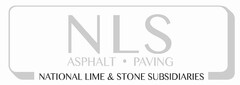 NLS ASPHALT· PAVING NATIONAL LIME & STONE SUBSIDIARIES