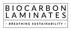 BIOCARBON LAMINATES · BREATHING SUSTAINABILITY ·