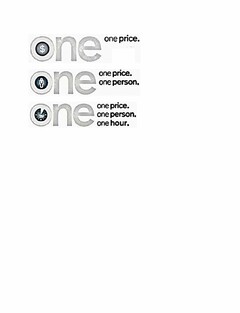 ONE $ ONE PRICE. ONE ONE PRICE. ONE PERSON. ONE 1HR ONE PRICE. ONE PERSON. ONE HOUR.