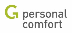 G PERSONAL COMFORT